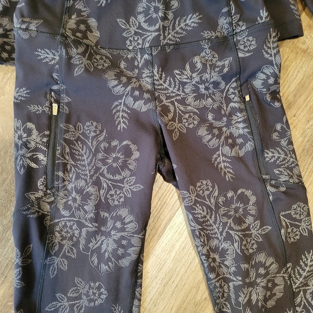 AVIA Floral Patterned Jacket and Pants Set - Picture 3 of 9